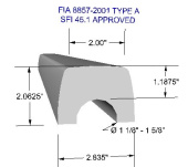 Burstoppning FIA 8857-2001 / SFI 45.1 92cm QSP Products
