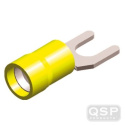 Kabelskor \'\'U\'\' Isolerade Gul M6 (5st) QSP Products