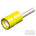 Kabelskor \'\'Pin\'\' Isolerade Hane Gul (5st) QSP Products