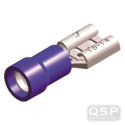 Kabelskor \'\'Hona\'\' - 6,3mm - Blå (5st) QSP Products