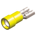 Kabelskor \'\'Hona\'\' - 6,3mm - Gul (5st) QSP Products