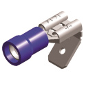 Kabelskor \'\'Flat/Hona\'\' Isolerade - 6,3mm - Blå (5st) QSP Products