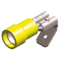 Kabelskor \'\'Flat/Hona\'\' Isolerade - 6,3mm - Gul (5st) QSP Products