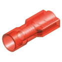 Kabelskor \'\'Hane\'\' Isolerade - 6,3mm - Röd (5st) QSP Products