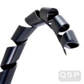 QC3526-B Spiralwrap Svart (Spirap) 4mm - Rulle (10m) QSP Products (1)