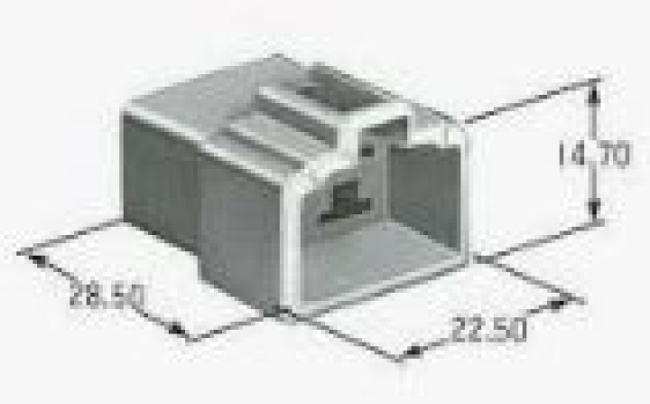 4-pin Kontakt - Hane - QCB-C4-0065-A QSP Products i gruppen Universala produkter hos DDESIGN Scandinavia AB (QCB-C4-0065-A)