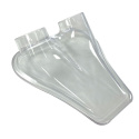 Luftintag - 215x240mm med Dubbel Anslutning 70mm - Transparent QSP Products