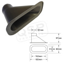 Luftintag 152x51 Offset-Anslutning 51mm QSP Products