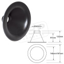 Luftintag Runt 145 Centrerad Anslutning 63mm QSP Products