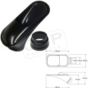 Luftintag - Anslutning 63/76mm, Svart QSP Products