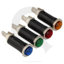 Varningslampa Grön - 12v-Lampa / Chromad Bas QSP Products