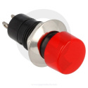 Tryckswitch Stor Röd / Chrome QSP Products
