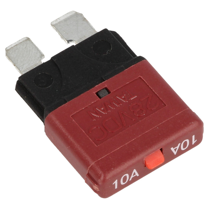 QE8001-10A Säkring Återställningsbar - 10A - Röd QSP Products