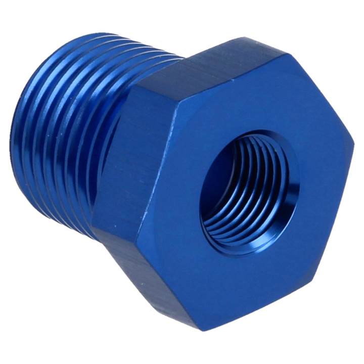 QG0101-14-18 1/4 - 1/8 NPT Reducering Hane / Hona - Blå QSP