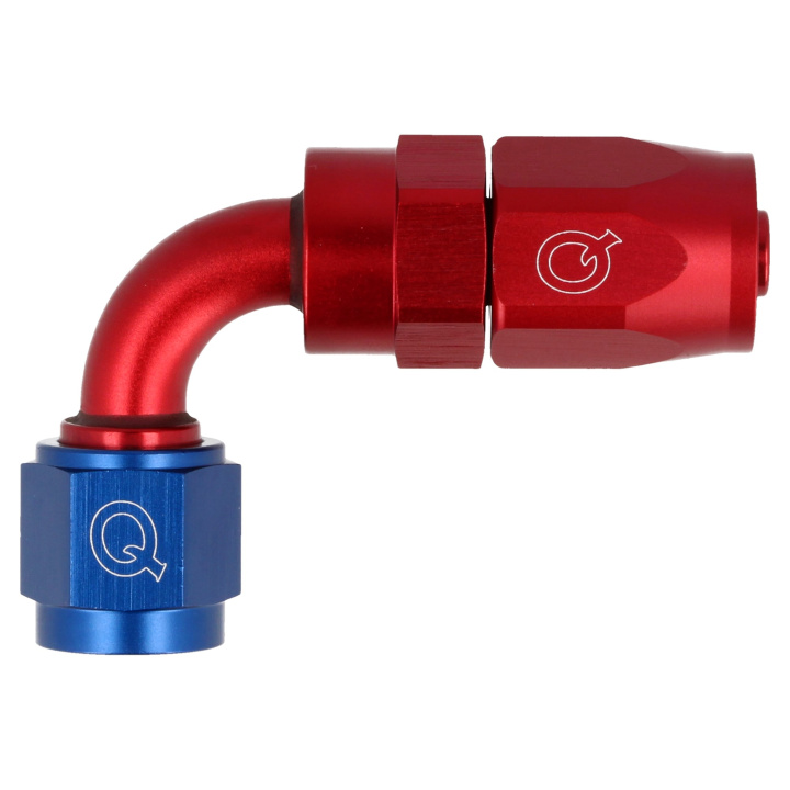 QG136-9008 90° AN8 Slangände - Lättvikts QSP