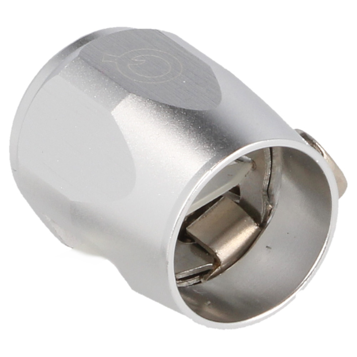 QG209-10-S AN10 Slangände Överdrag Med Klamma silver QSP