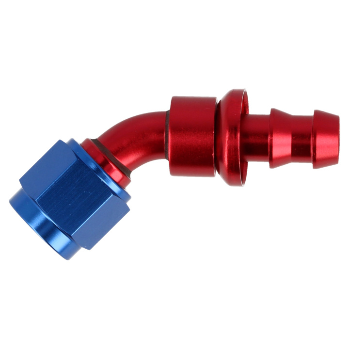 QG536-4508 45° AN8 Slangände - push-on QSP