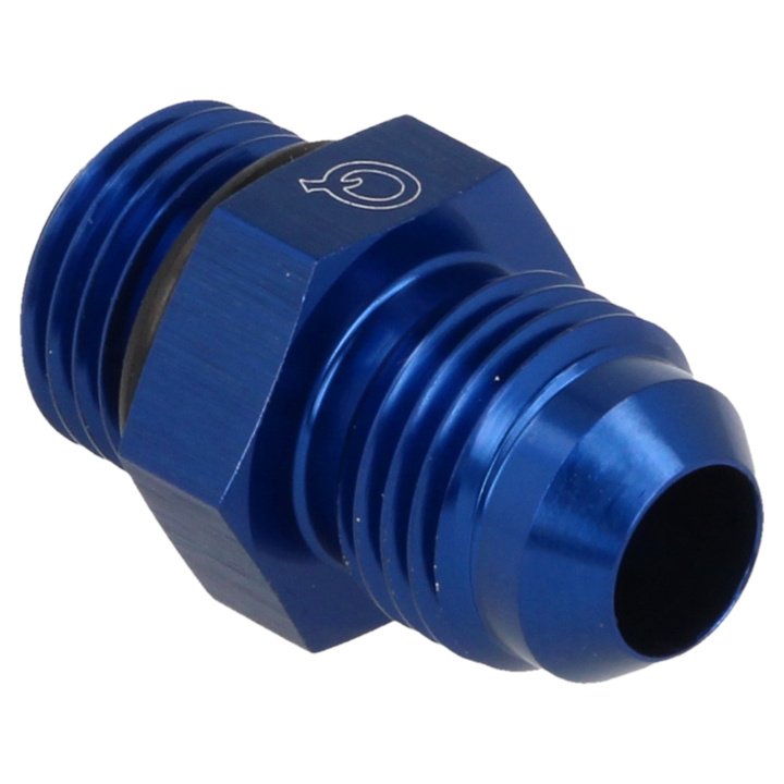 QG920-10-12 AN10-AN12 O-ring Adapter Hane/Hane - Blå QSP