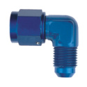 AN6 90° Adapter Hona / Hane Vridbar - Blå QSP