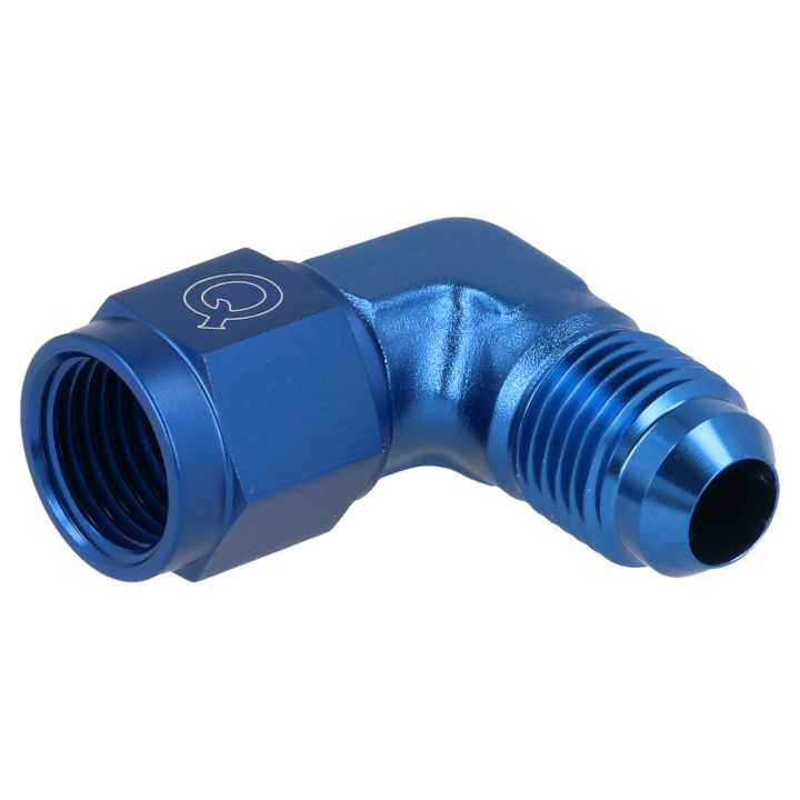 QG9211-10 AN10 90° Adapter Hona / Hane Vridbar - Blå QSP