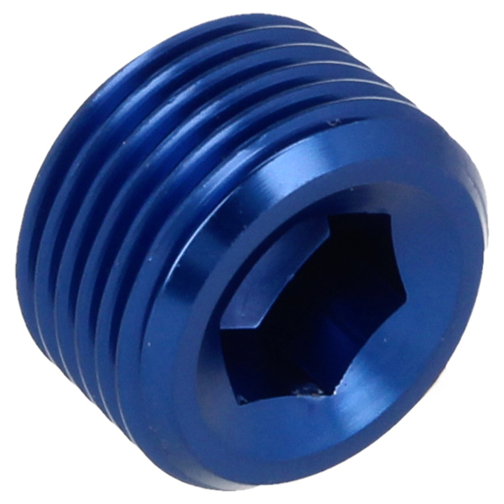 QG932-38 Blindplugg 3/8 NPT Hane - Blå QSP