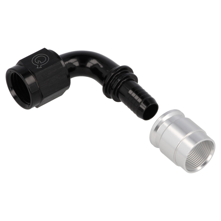 Krimp Slanganslutning PTFE 90° AN4 QSP Products i gruppen Universala produkter hos DDESIGN Scandinavia AB (QGCR-6090-04)