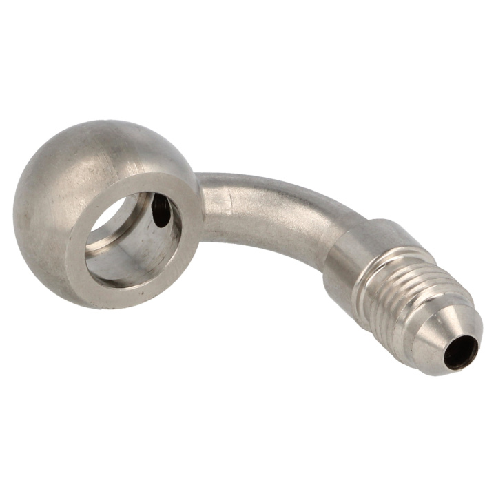 QGS-5990-03-12 90° AN3 / 12mm Banjo Rostfritt QSP