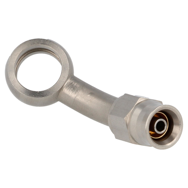 QGS-RO45304 45° AN3 / 11,2 (=AN4 Hål) Banjo Rostfritt QSP