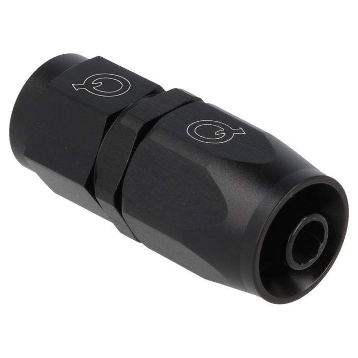 QGZ236-10 Rak AN10 Slangände - Svart QSP