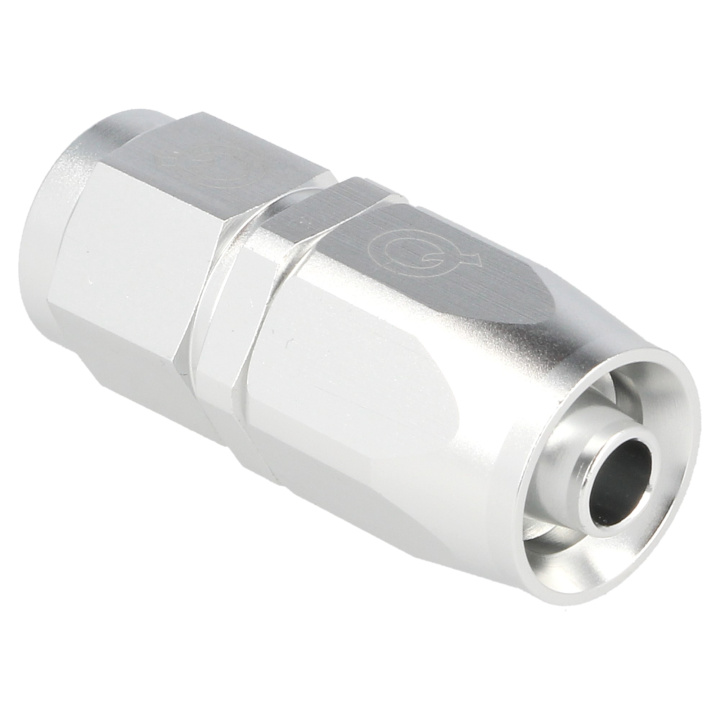 QGZ336-08 Rak AN8 Slangände - Silver QSP