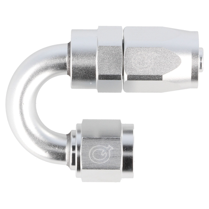 QGZ336-1810 180° AN10 Slangände - Silver QSP