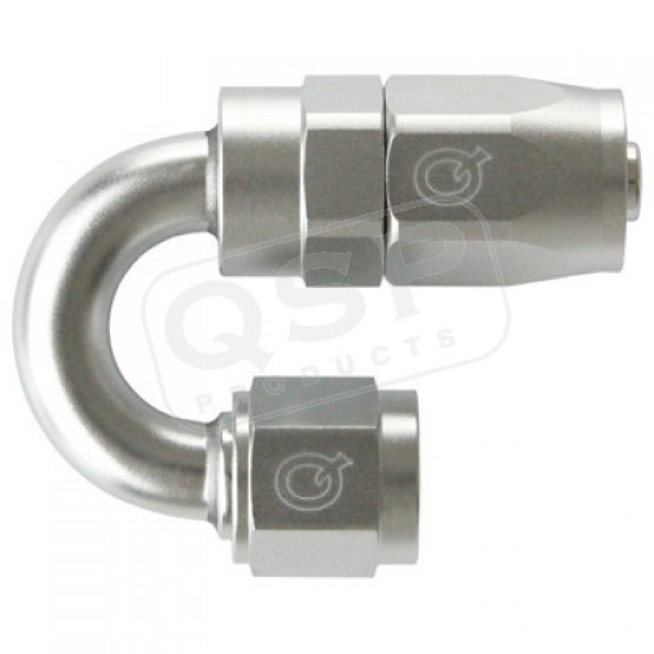 QGZ336-1812 180° AN12 Slangände - Silver QSP