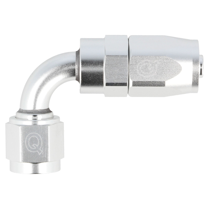 QGZ336-9006 90° AN6 Slangände - Silver QSP