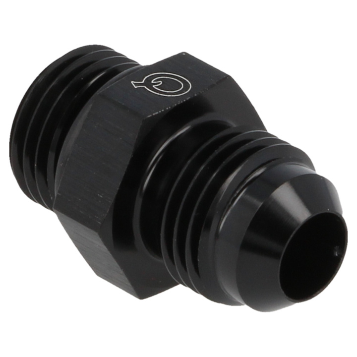 QGZ920-06-08 AN6-AN8 O-ring Adapter Hane/Hane - Svart QSP