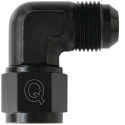 AN8 90° Adapter Hona / Hane Vridbar - Svart QSP