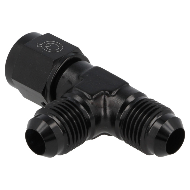 QGZ9261-12 AN12 T-kors (Hona In-/Utlopp) Vridbar – Svart QSP