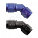 AN8 45° Adapter Hona / Hona Vridbar – Svart QSP
