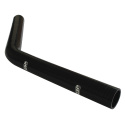 Silikonslang XL - 45° Böj - 70mm - Svart QSP Products