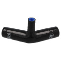 Silikonslang med Anslutning 45° - 38mm (19mm Anslutning) - Svart QSP Products