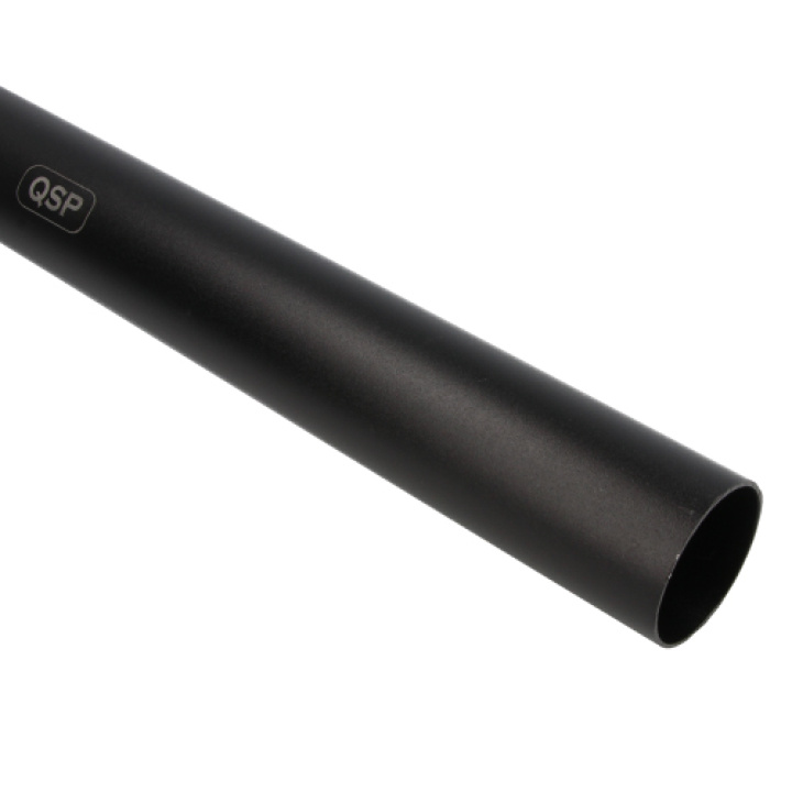 QHHSA-57-BLK Aluminiumrör Rak (50cm) 57mm Svart QSP Products