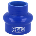 Silikonslang - Hump  - Reducering - 80-70mm - Blå QSP Products