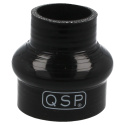 Silikonslang - Hump  - Reducering - 89-80mm - Svart QSP Products