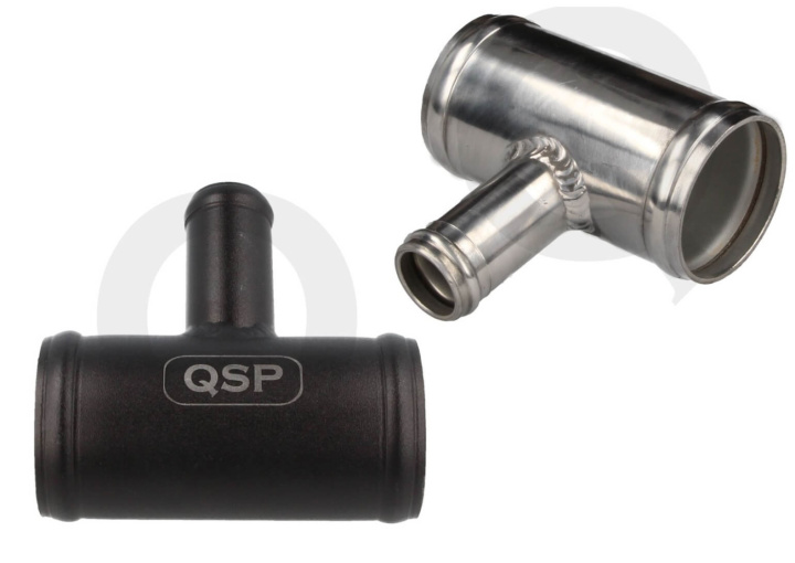 Aluminiumskarv med Anslutning 25mm QSP Products i gruppen Universala produkter / Tuning / Kylning / Intercooler & Rör / Intercooler-rör / 2-3 Tum (51-76mm) Intercoolerrör hos DDESIGN Scandinavia AB (QHTST-BLK)