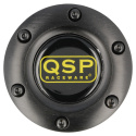 QSP Tutknapp med ring Svart