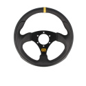 Sportratt Läder Platt 3-Ekrad, Svart QSP Products