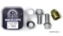 RAD Låsbultsats RAD-1253302 M12x1,5 sfärsik Silver, Längd 35mm