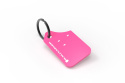 Nyckelring Rosa Med Vit Logotyp Rally Armor
