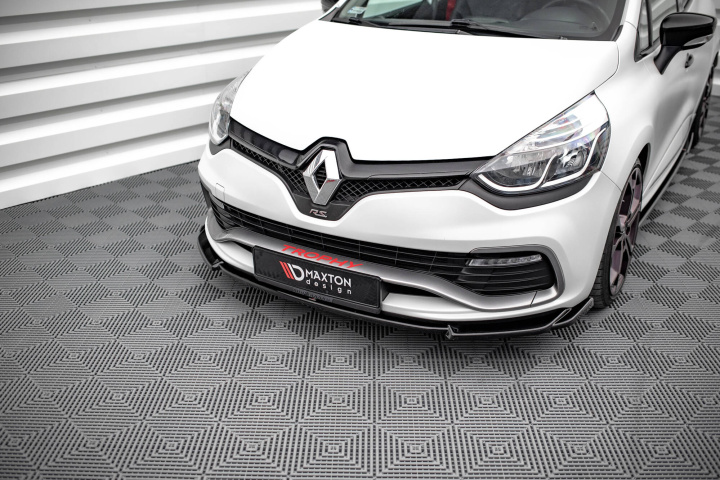 Renault Clio RS Mk4 2013-2019 Frontläpp / Frontsplitter V.2 Maxton Design i gruppen Välj bilmodell / Renault / Clio 4 12-19 hos DDESIGN Scandinavia AB (RE-CL-4-RS-FD2G)