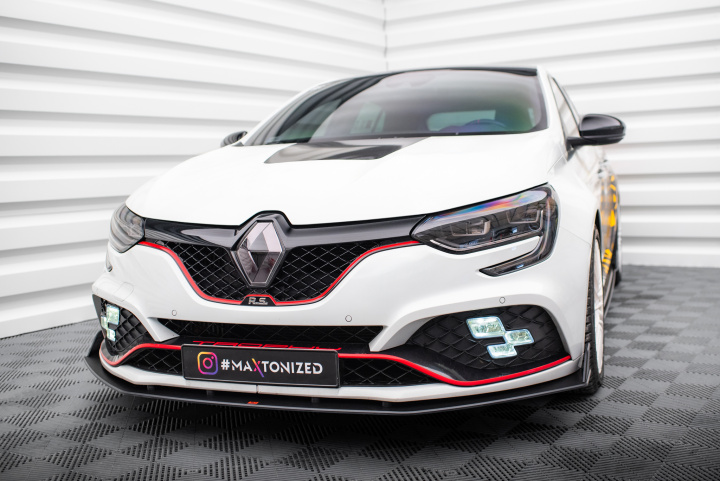 Renault Megane RS Mk4 2018-2020 Street Pro Frontsplitter Maxton Design i gruppen Välj bilmodell / Renault / Megane 16+ hos DDESIGN Scandinavia AB (REME4RSCNC-FD3BRB)