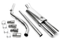 VW Golf III, Golf III Cabriolet, Golf IV Cabriolet Golf III, Typ 1H_, / Golf III Cabriolet, Typ 1E_, / Golf IV Cabriolet, Typ 1E_ 1991-2002 Avgassystem Racing TA Technix
